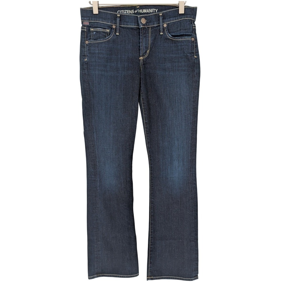 Citizens of Humanity Dita Petite Bootcut Jeans Women 27 Low Rise Blue Dark Wash